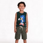 Conjunto Sonic Short Fio Tinto Verde